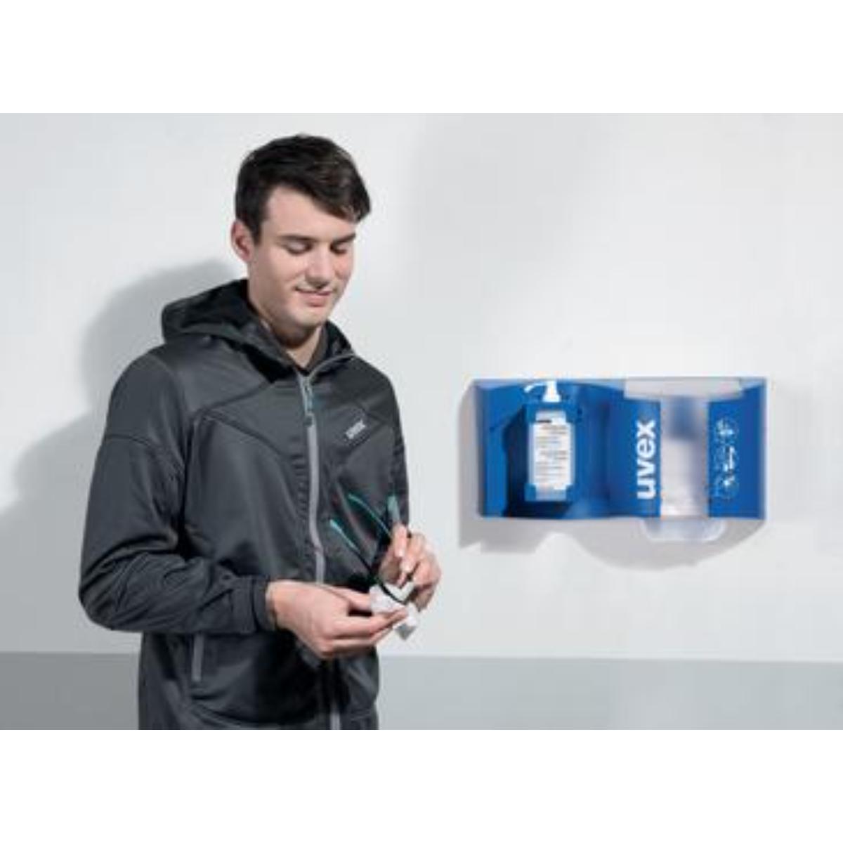 uvex Bügelbrille sportstyle schwarz, blau, petrol in Retailverpackung