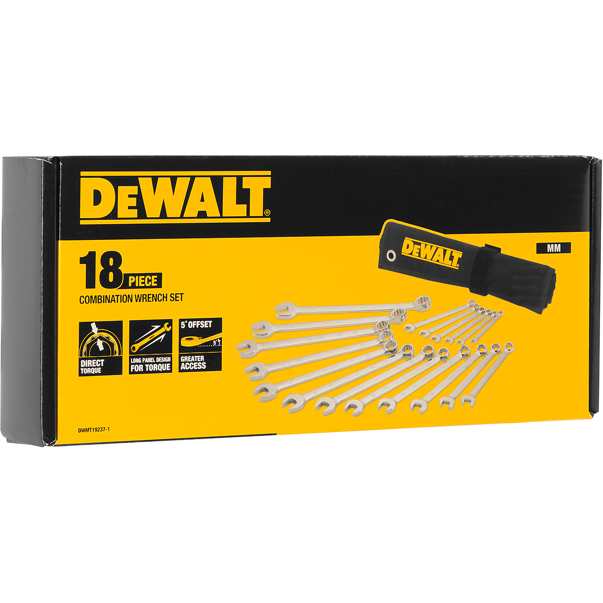 DEWALT Ring-Maulschlüssel Set metrisch DirectTorque 18-tlg.