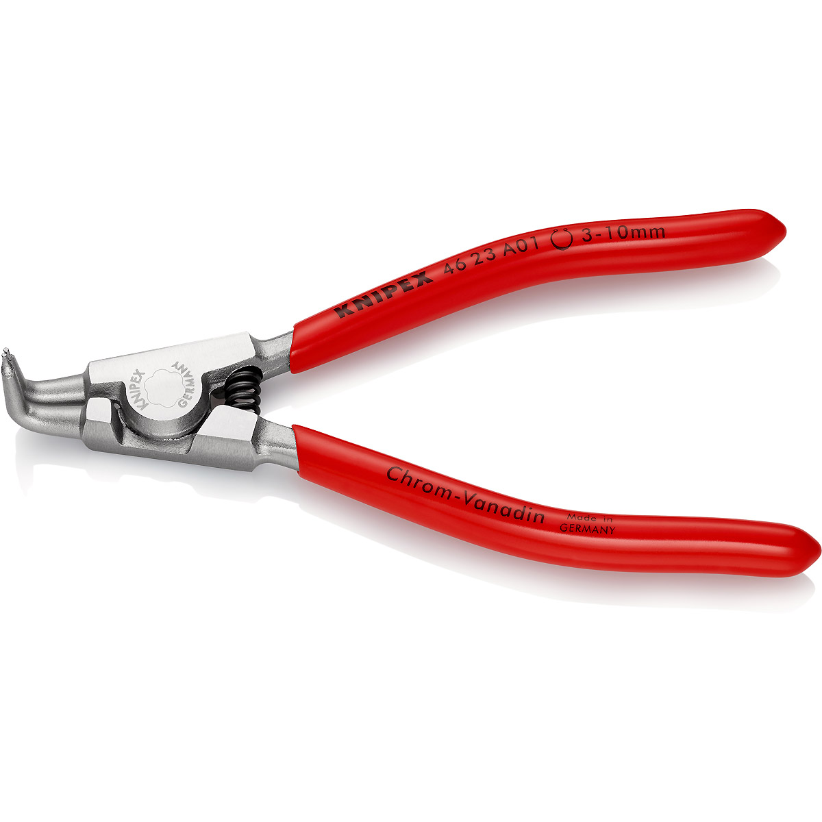 KNIPEX Sicherungsringzange verchromt angewinkelt