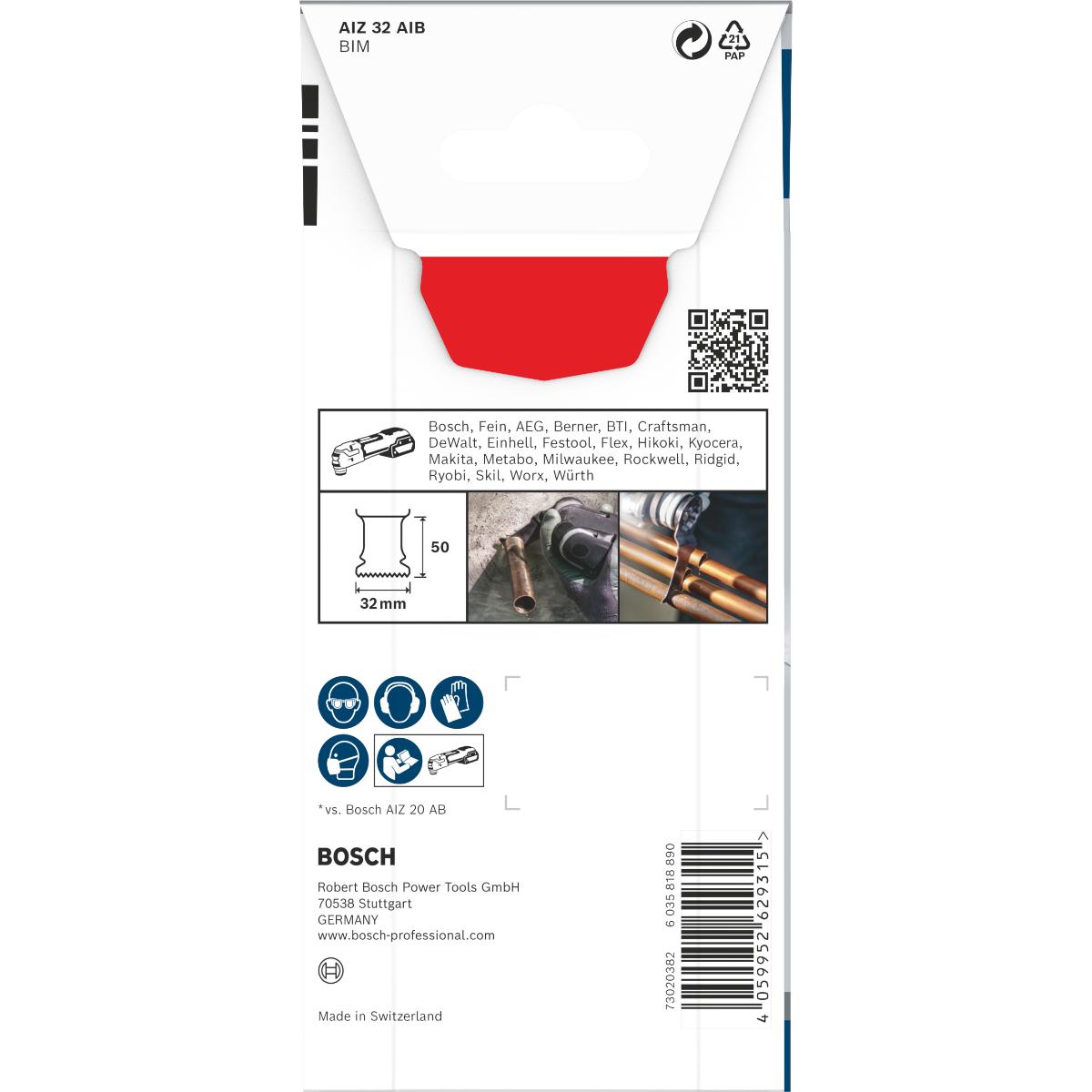 Bosch PRO AIZ 32 AIB Blatt für Multifunktionswerkzeuge,32 x 50 mm