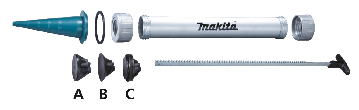 Makita Beutelhalter kpl., 600/800 ml - 196352-6