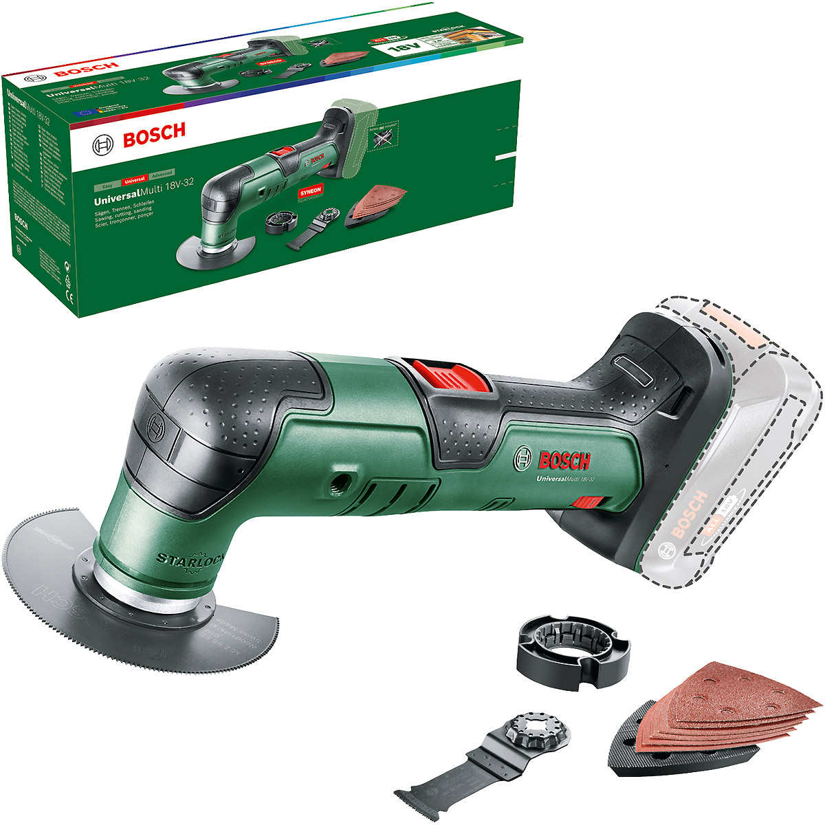 Bosch Akku-Multifunktionswerkzeug UniversalMulti 18V-32
