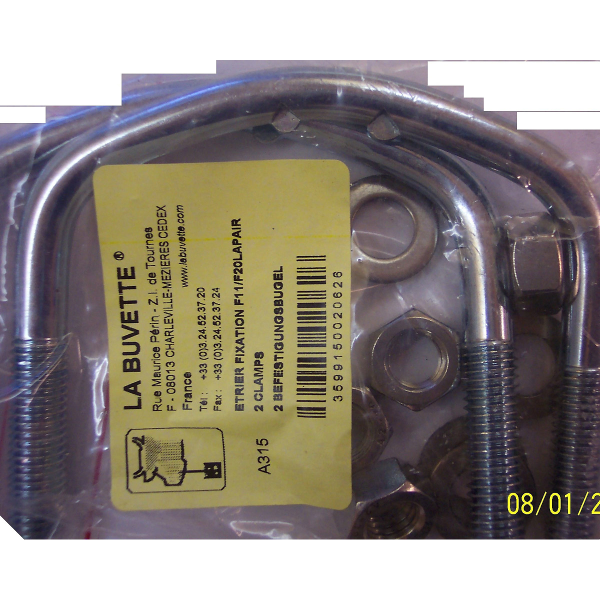 Kerbl Rohrbefestigungsbügel, paarweise für H10+HP20 -140mm