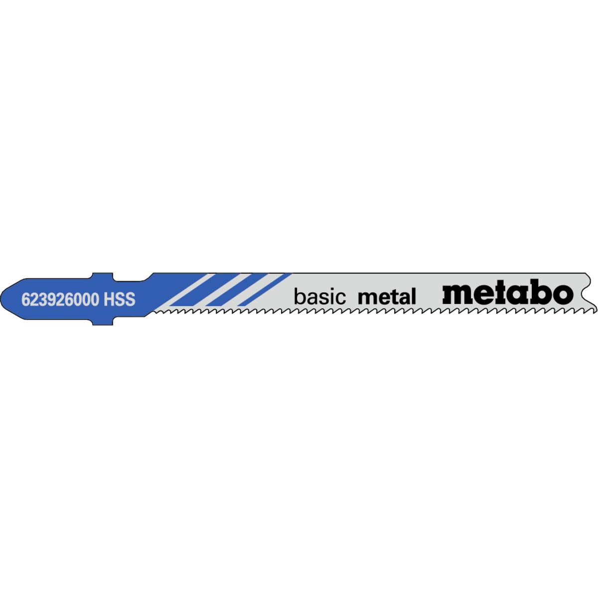 Metabo Stichsägeblätter basic metal 66 mm progressiv HSS mit Eintauchspitze, speziell für Kurvenschn
