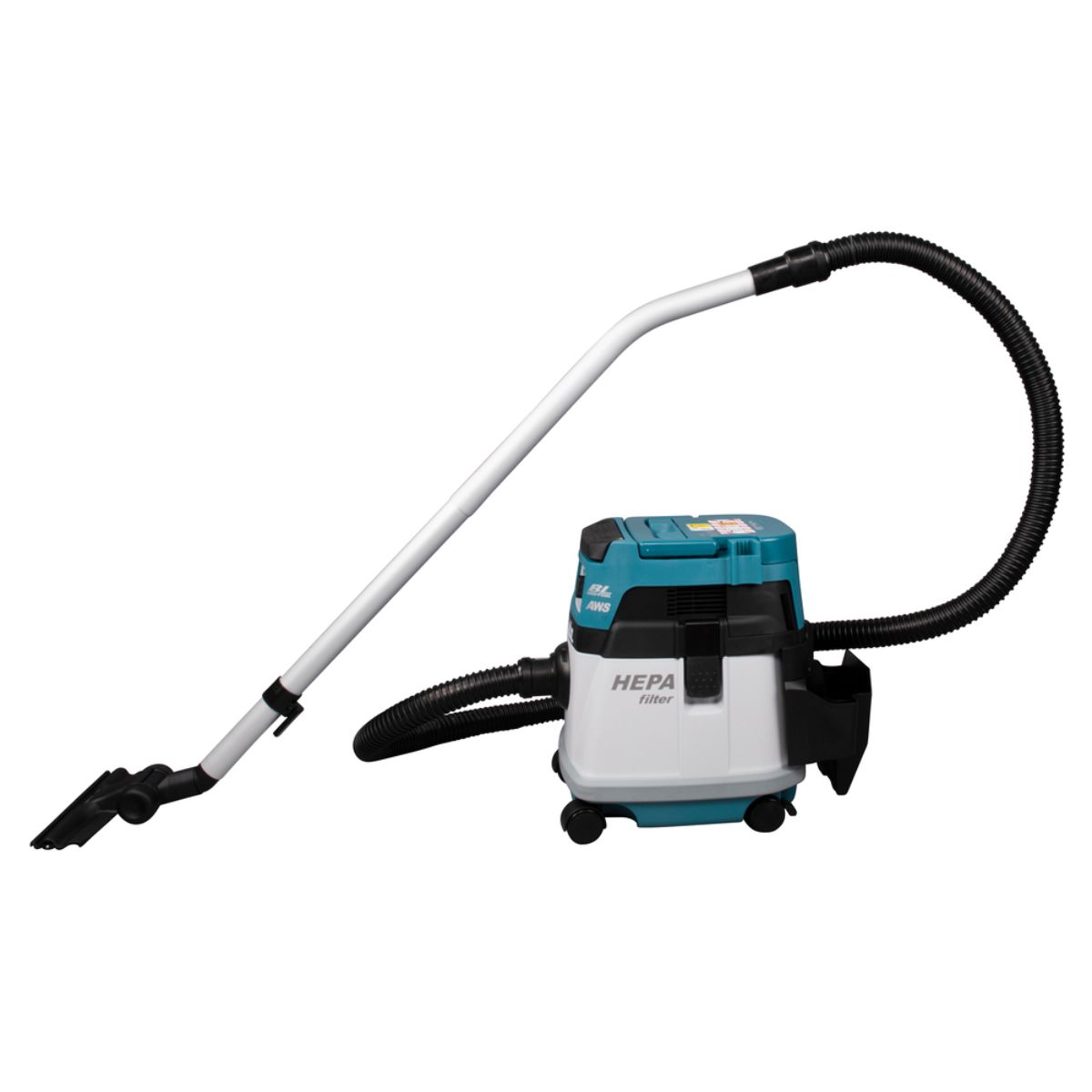 Makita Akku-Staubsauger 15L 2x18V Trocken (ohne Akku, ohne Ladegerät) inkl. AWS Funk-Adapter WUT01