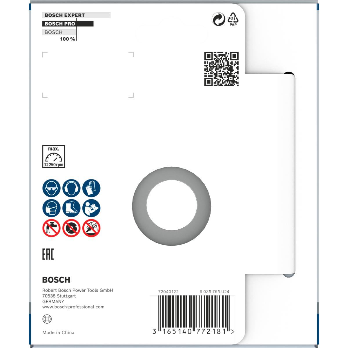 Bosch PRO Diamanttopfscheibe Best for Universal Turbo, 125 x 22,23 x 5 mm, gelb