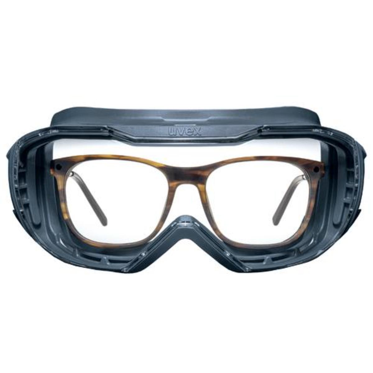 uvex Vollsichtbrille megasonic blau