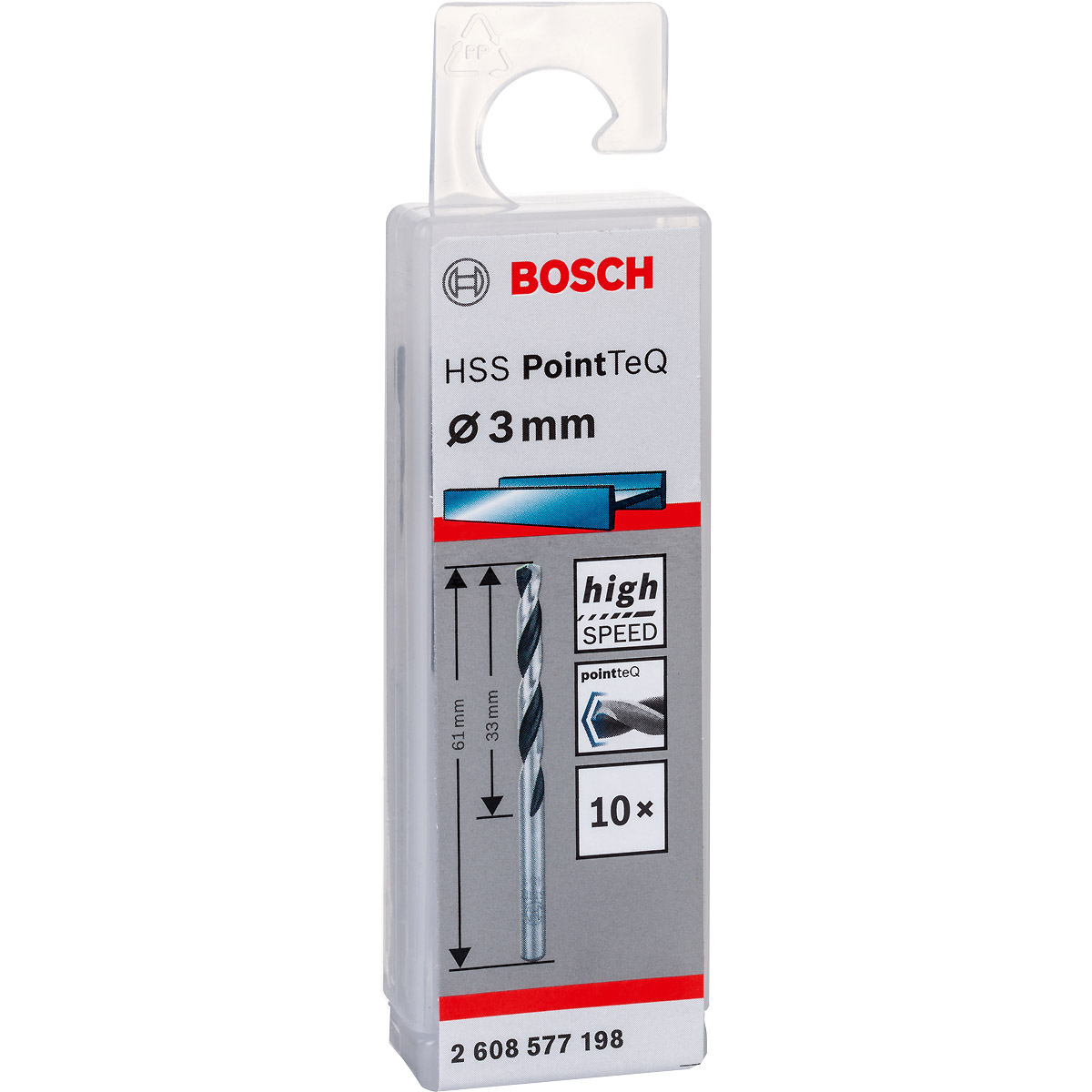 Bosch Metallspiralbohrer HSS PointTeQ, DIN 338
