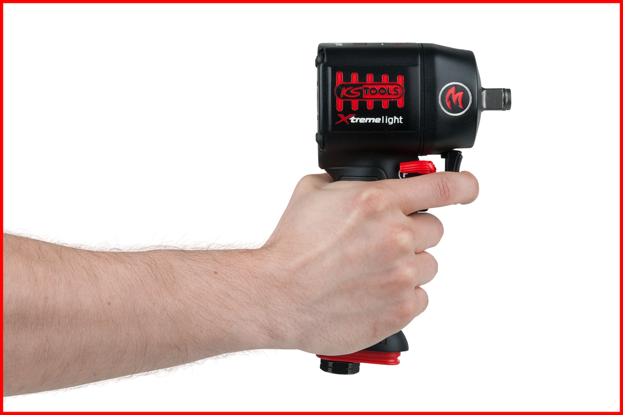 KS Tools 1/2" miniMONSTER Xtremelight Hochleistungs-Druckluft-Schlagschrauber 1.390 Nm