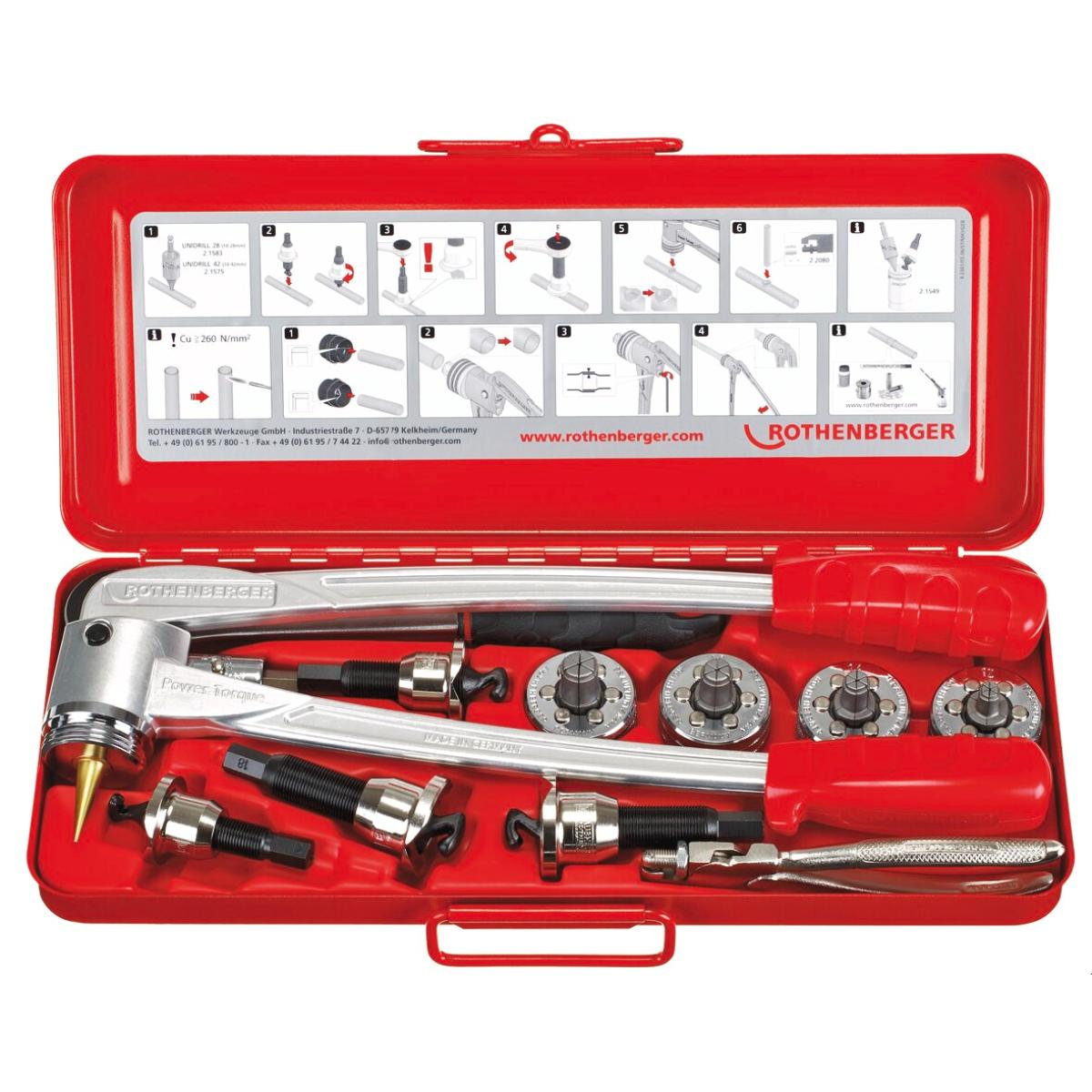 Rothenberger COMBI Kit, 1/2 - 3/4 - 1 Zoll, ROLOCK Set