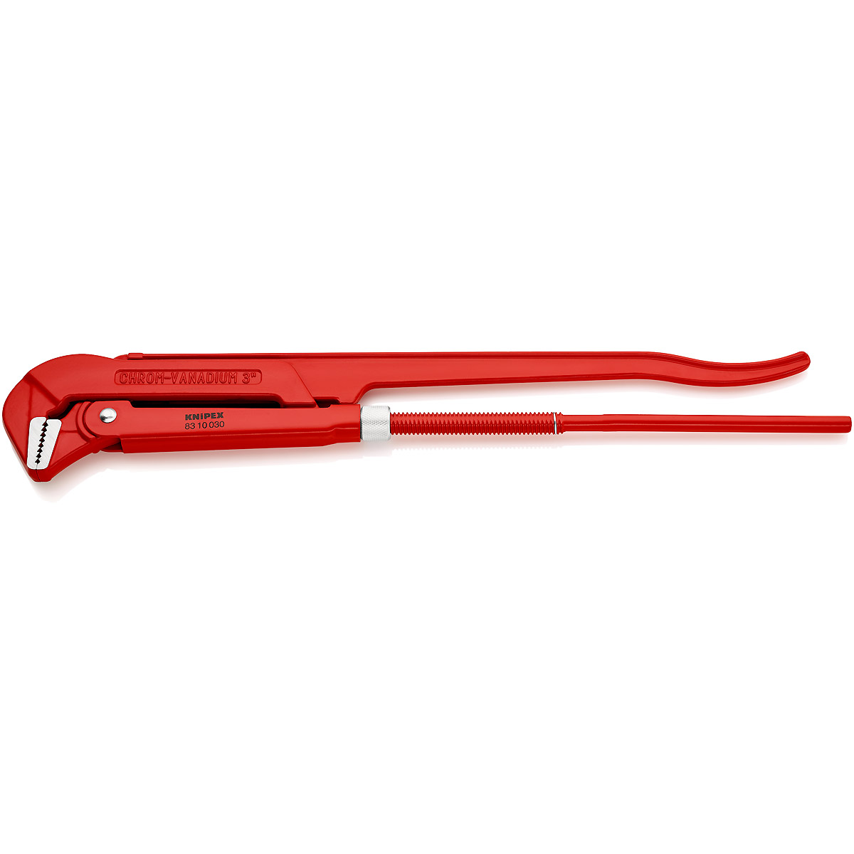 KNIPEX Rohrzange 90° 650 mm rot pulverbeschichtet