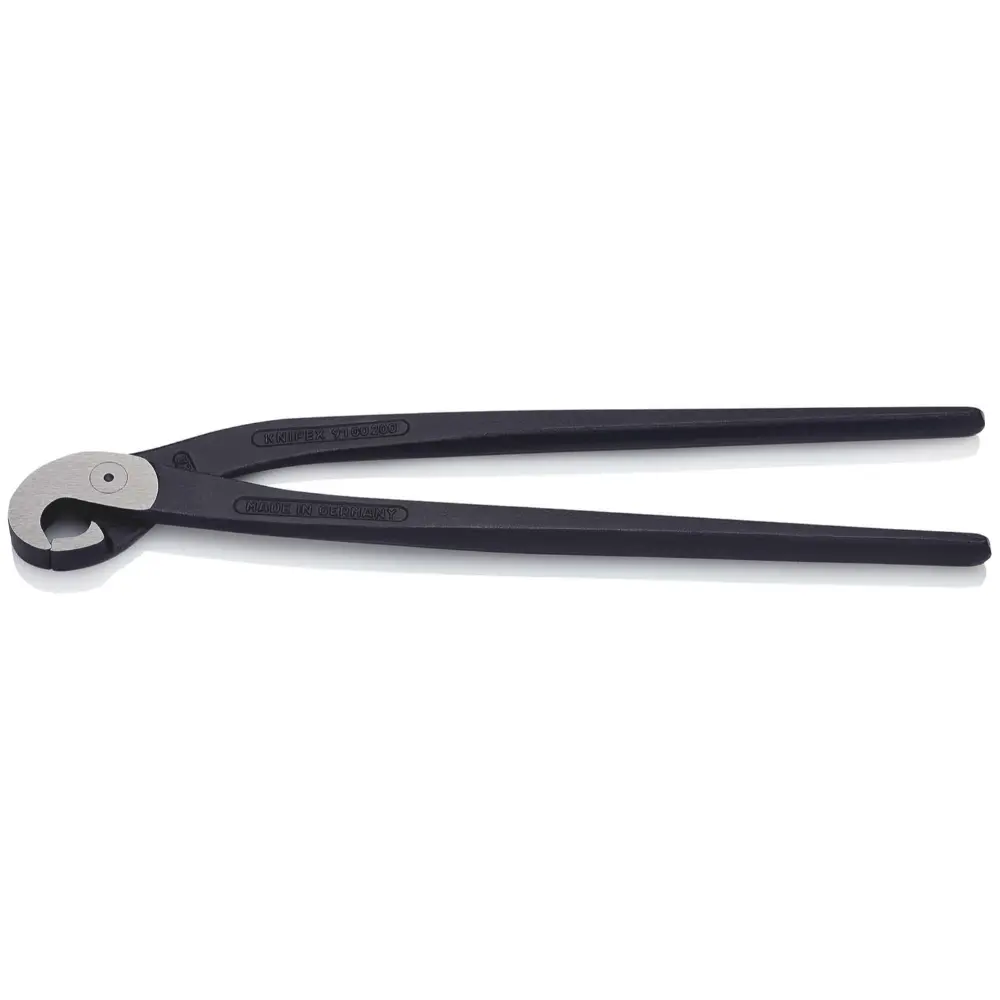 KNIPEX Fliesenlochzange (Papageienschnabelzange) schwarz atramentiert 200 mm