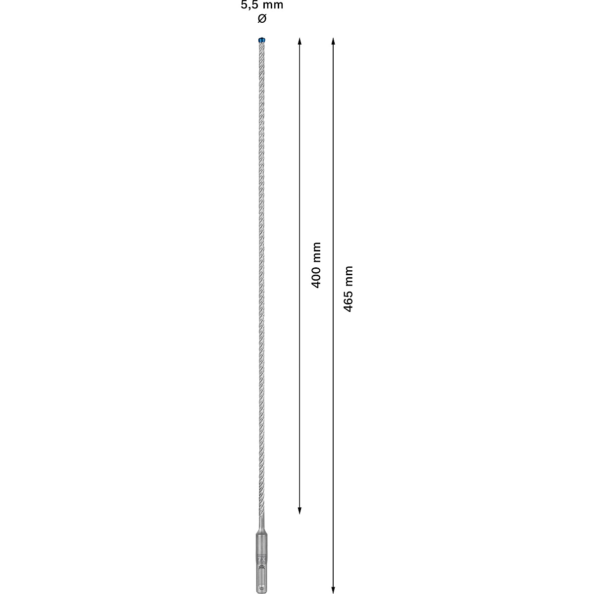 Bosch EXPERT SDS plus-7X Hammerbohrer, für Bohrhämmer ø 5.5 mm