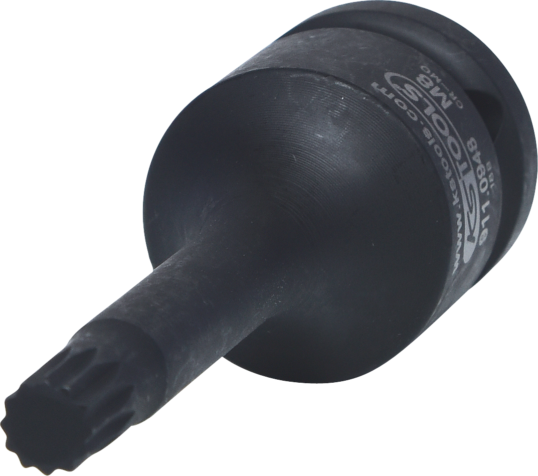 KS Tools 1/2" Kraft-Bit-Stecknuss Vielzahn, lang