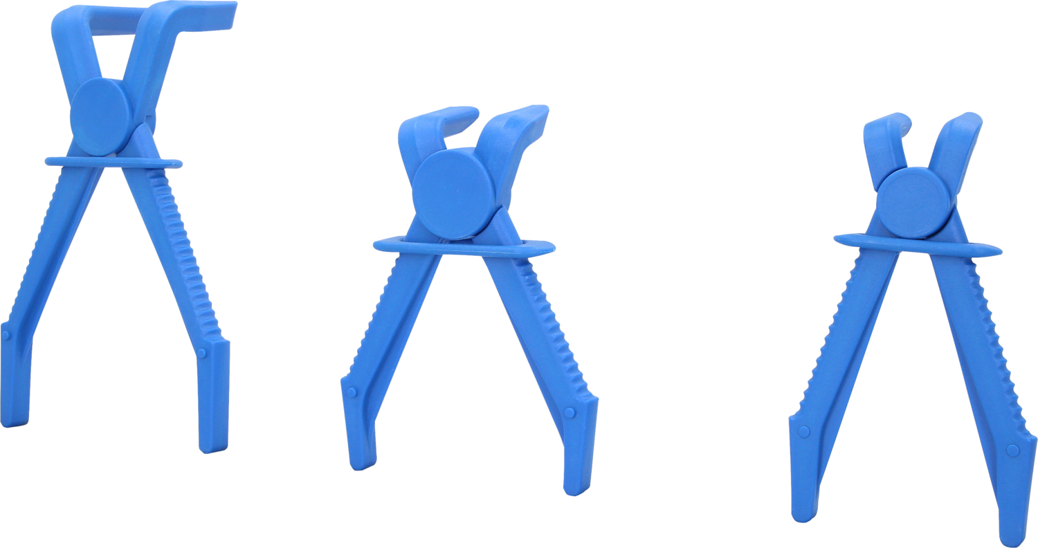 Brilliant Tools Schlauch-Abklemm-Zangen-Satz, 90° abgewinkelt, 3-tlg - BT521015