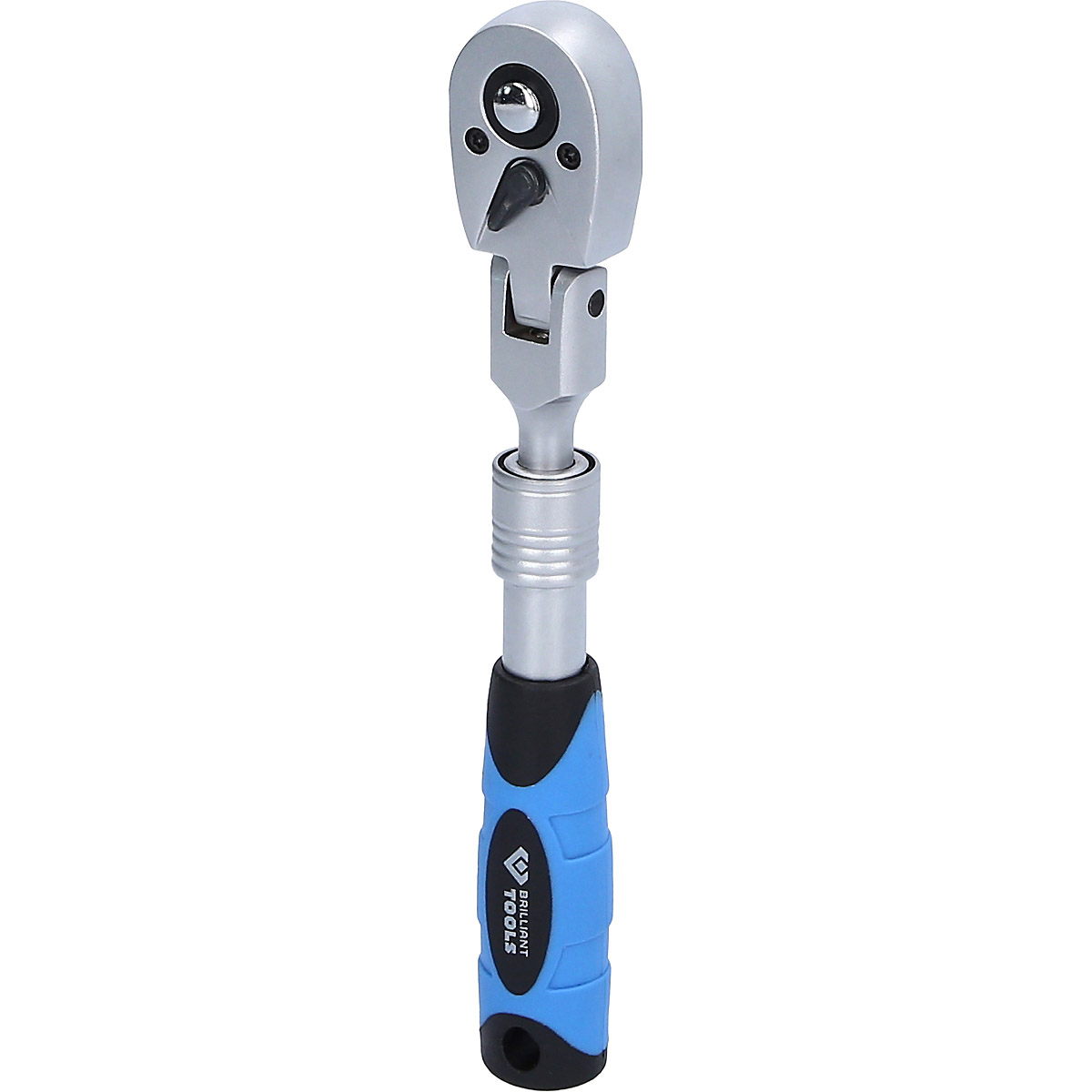 Brilliant Tools 1/4" Teleskop-Umschaltknarre mit flexibelem Kopf (175 - 225 mm)