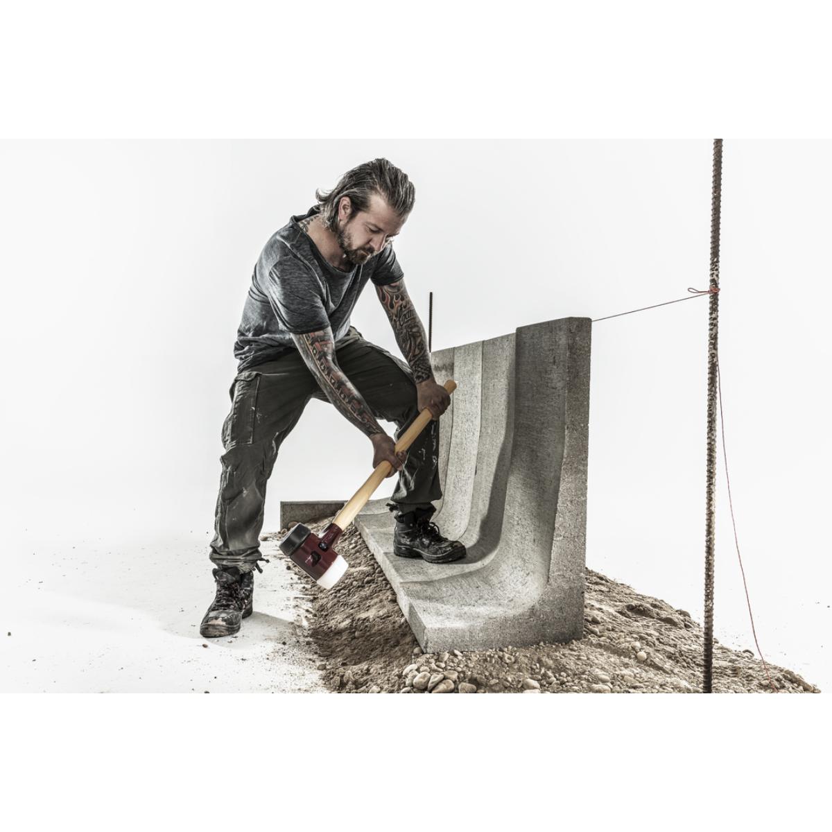 HALDER SIMPLEX - Vorschlaghammer mit TE-Gehäuse und Holzstiel, Gummikomposition / Superplastik