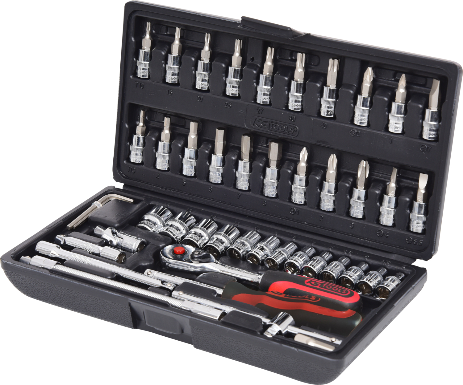 KS Tools 1/4" CHROMEplus Steckschlüssel-Satz,48-tlg