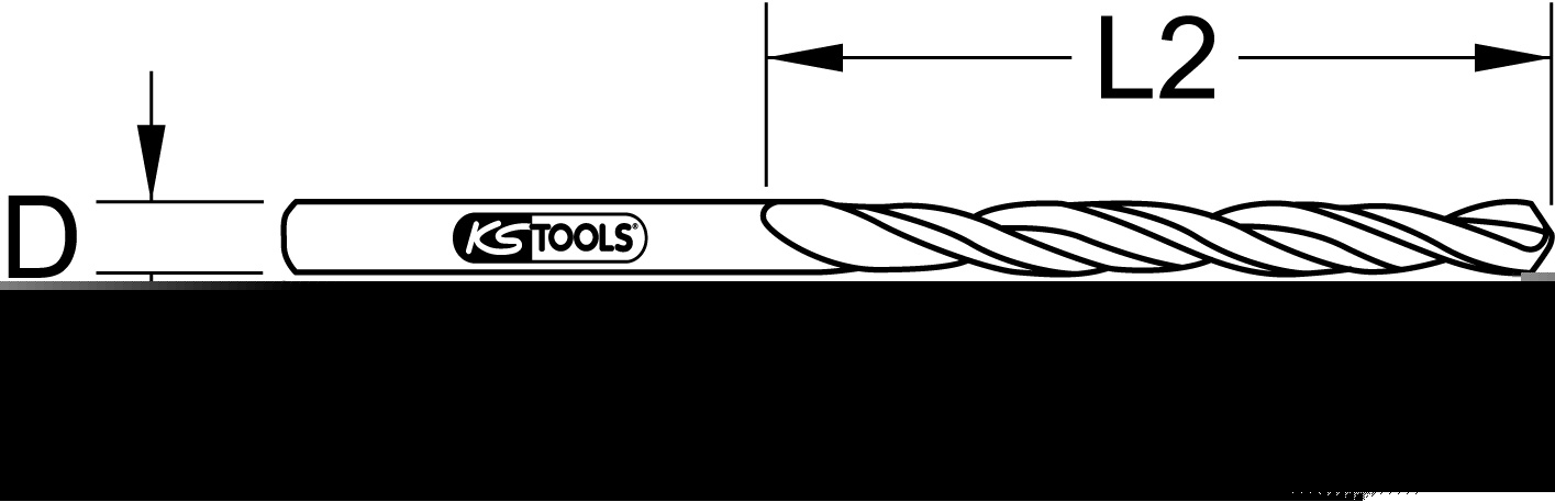 KS Tools HSS-R Spiralbohrer