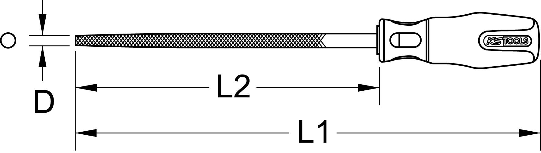KS Tools BERYLLIUMplus Rundfeile 