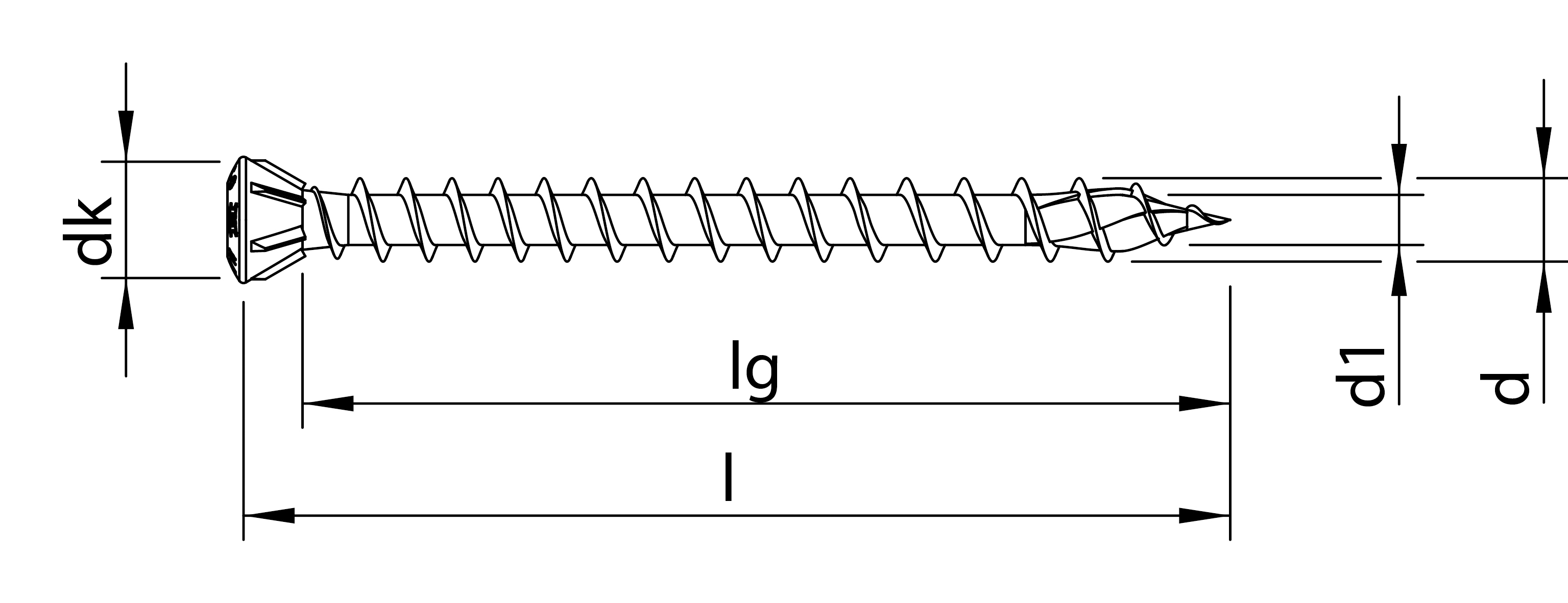 HECO TOPIX-plus, Dielenschraube, Linsenkopf, T-Drive, VVG, A3K