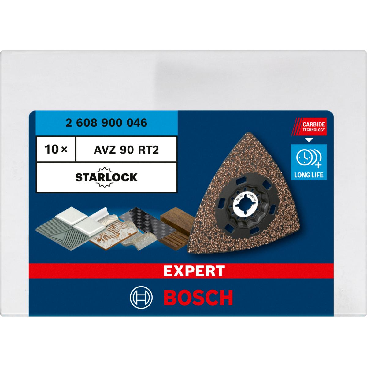 Bosch EXPERT Schleifplatte AVZ 90 RT2 Blatt für Multifunktionswerkzeuge