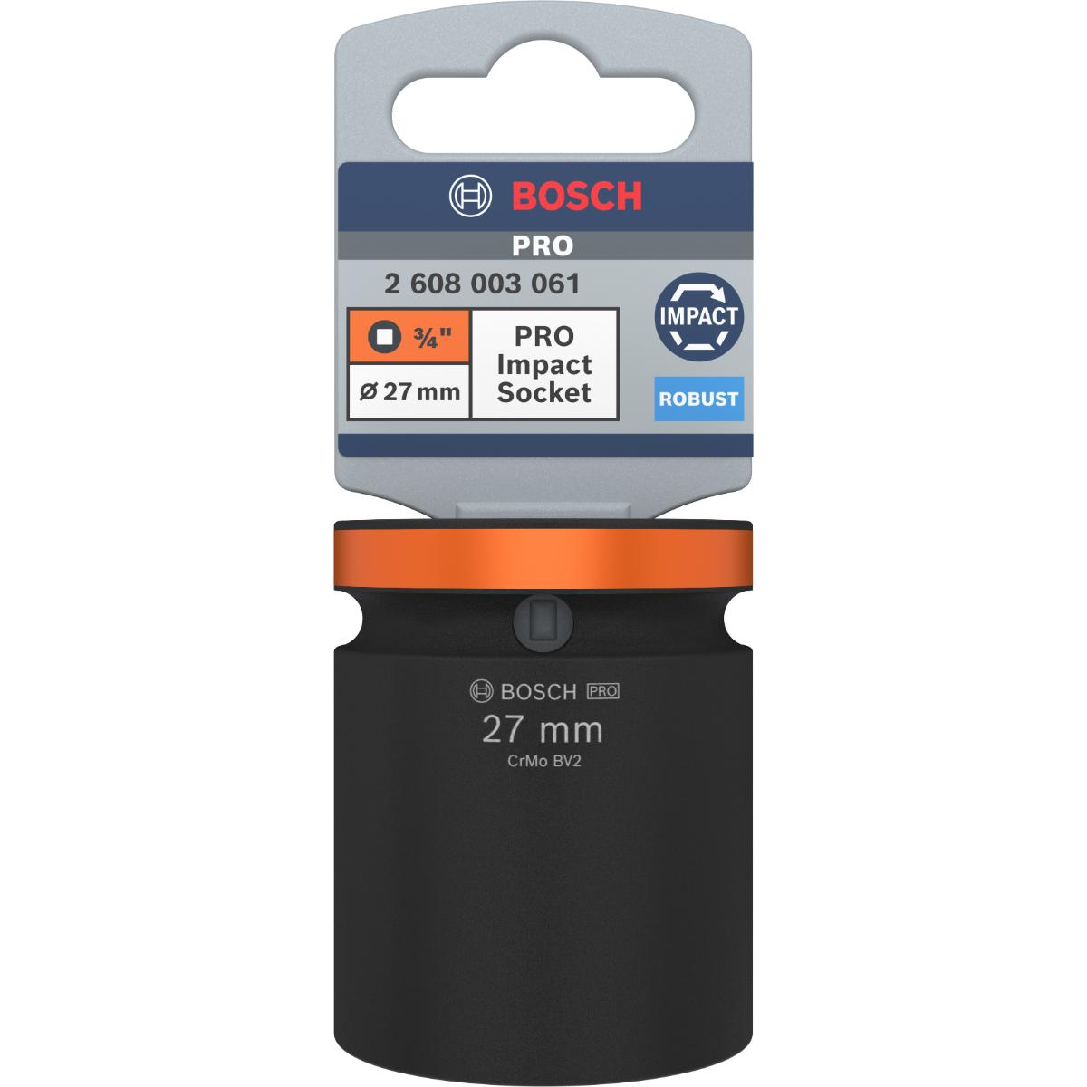 Bosch PRO Impact Socket, 3/4", Standard