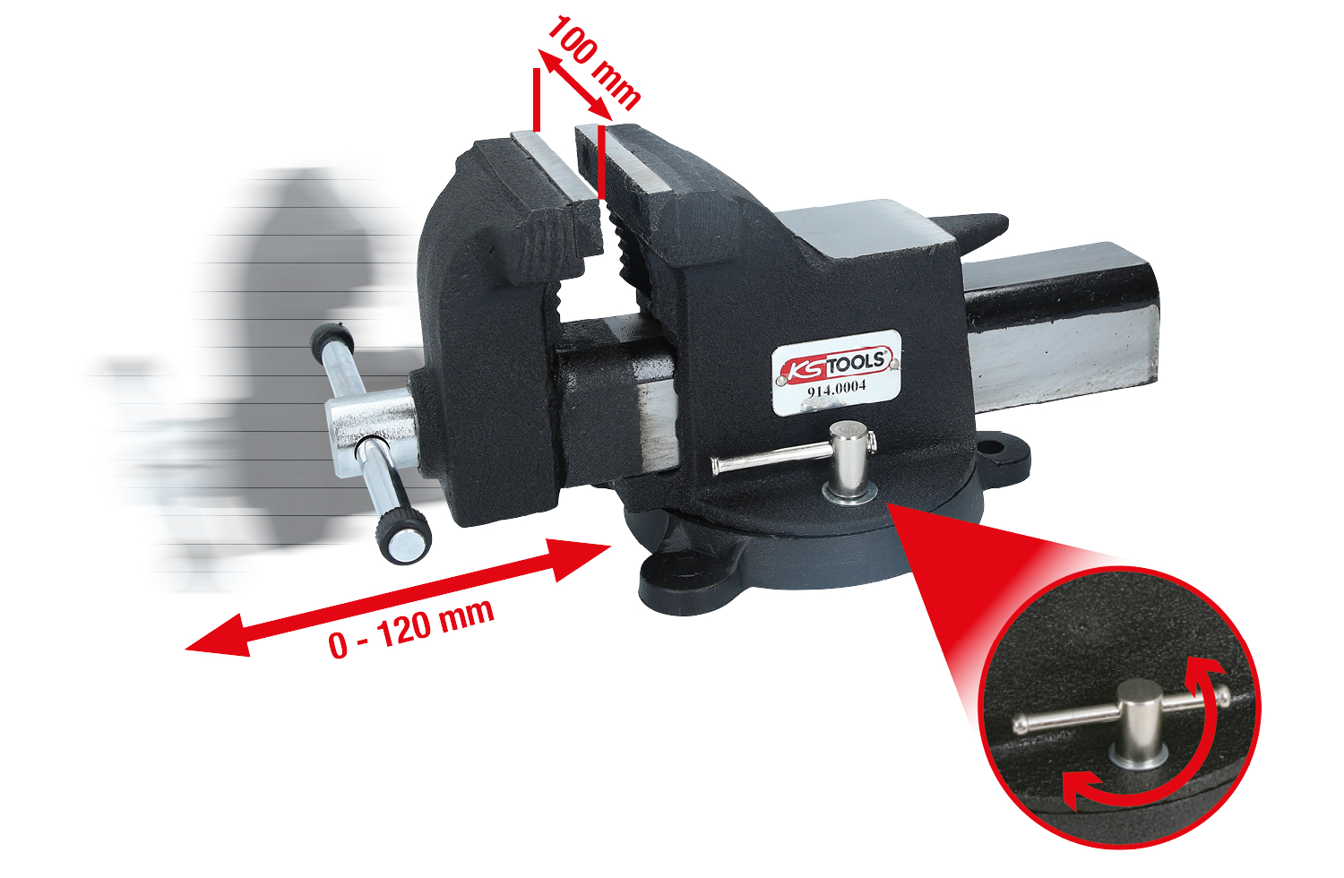 KS Tools Parallel-Schraubstock