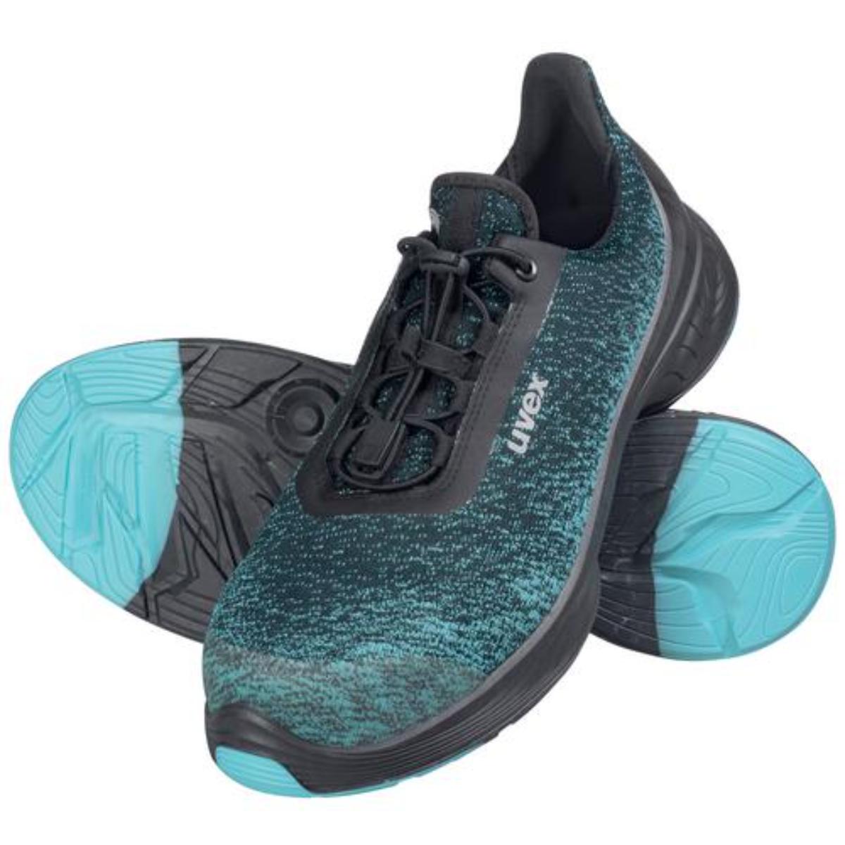 uvex 1 G2 Sicherheitsschuh Halbschuhe S1P, schwarz/grün/blau