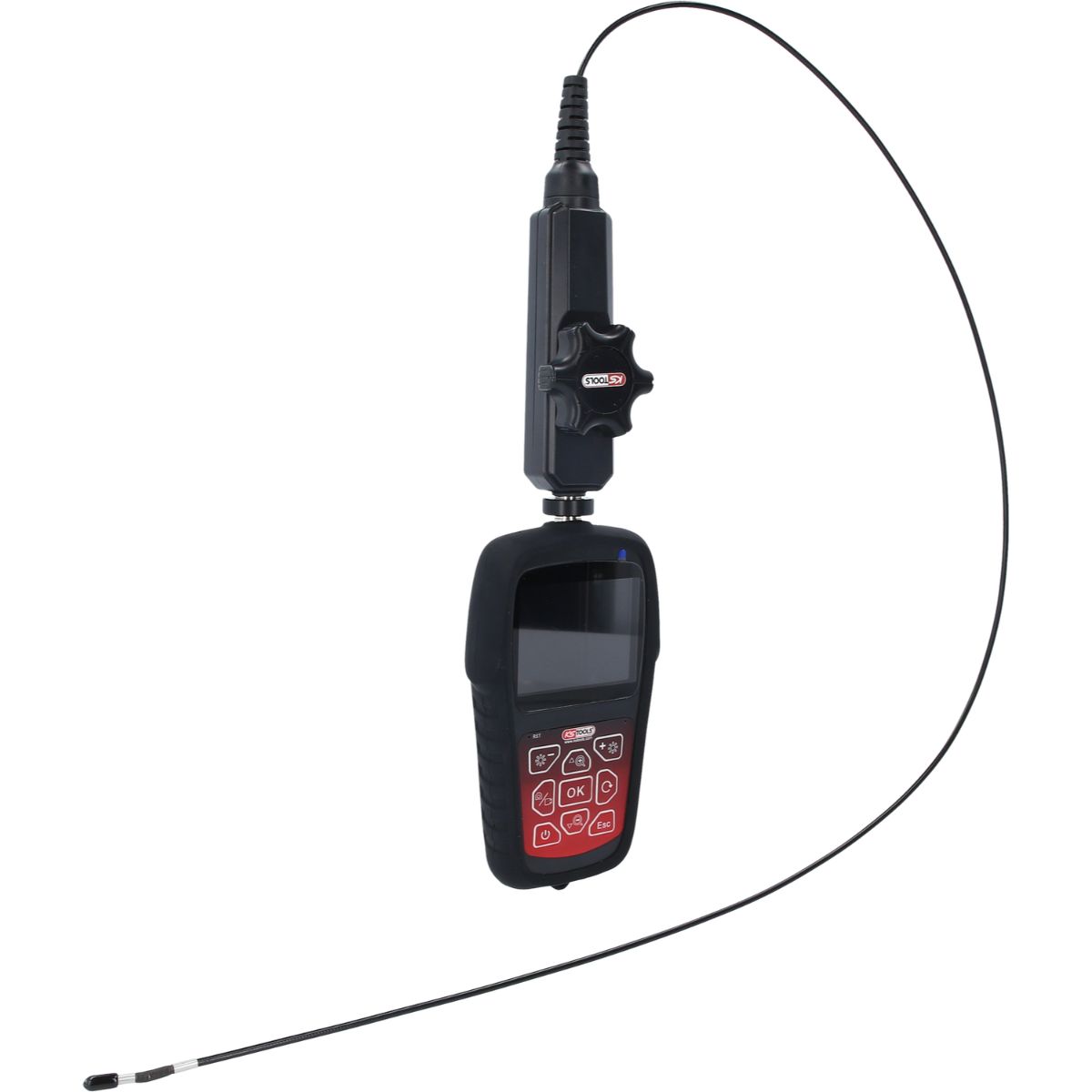 KS Tools HD-Videoskop-Satz mit Durchmesser 3,9 mm 180 + 0 Grad HD Frontkamera-Sonde, flexible PVC Hü