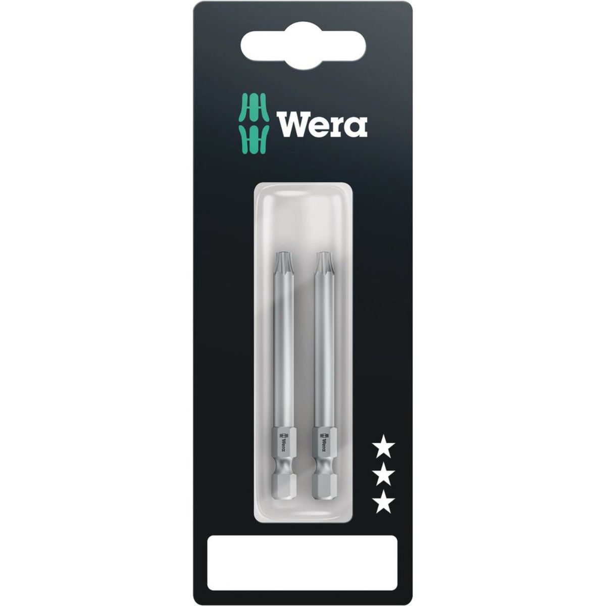Wera 867/4 Z TORX BO Bits mit Bohrung SB, TX 25 x 70 mm, 2-teilig