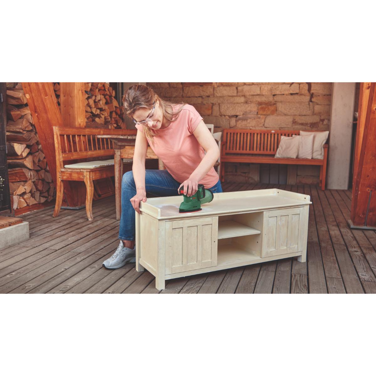 Bosch Akku-Multischleifer EasySander 18V-8, 1 x Akku PBA 18V 2.0Ah