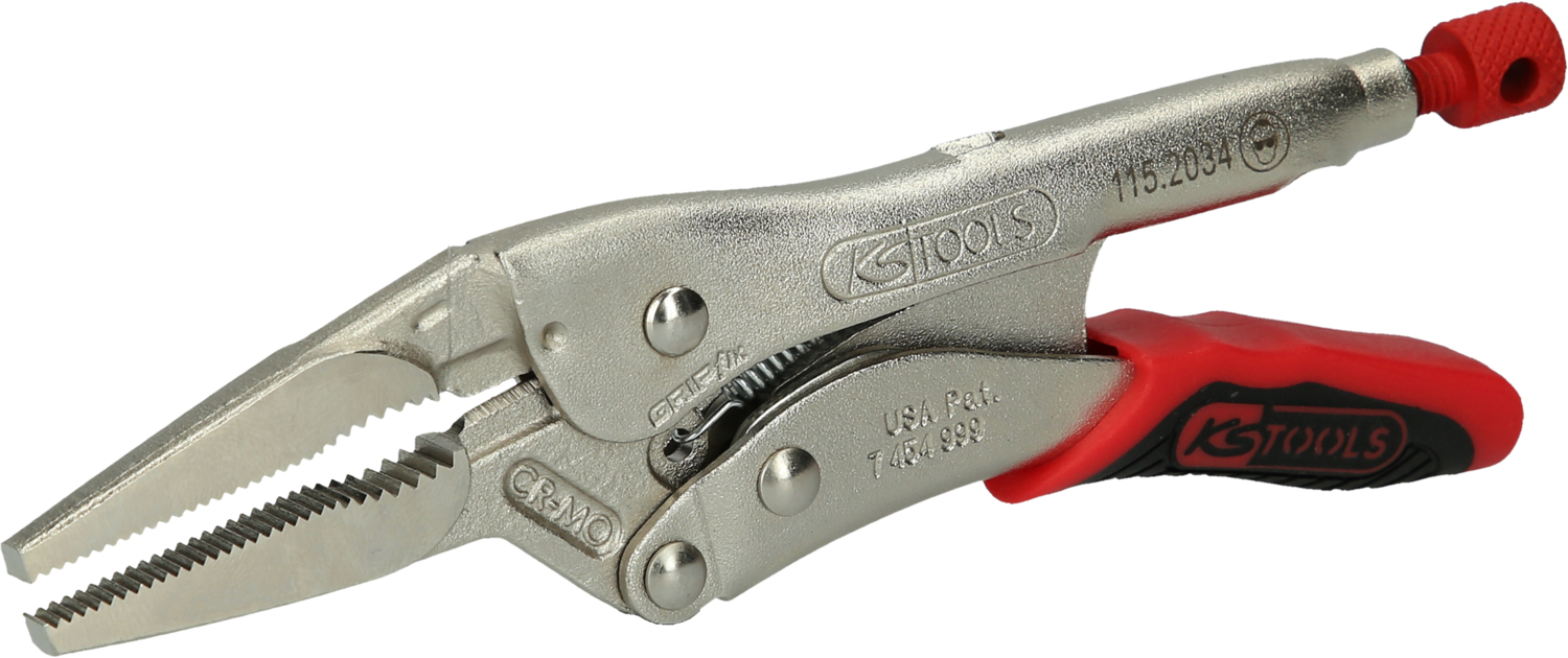 KS Tools Langbacken-Gripzange mit Easy-Release