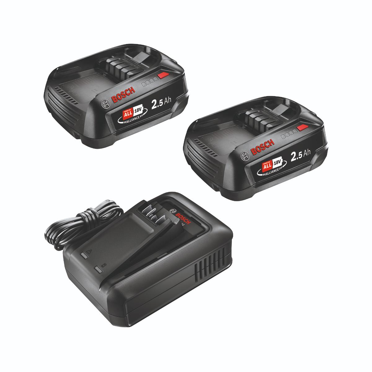 Bosch Starter-Set 18V (2 x 2,5 Ah + AL 18V-44)