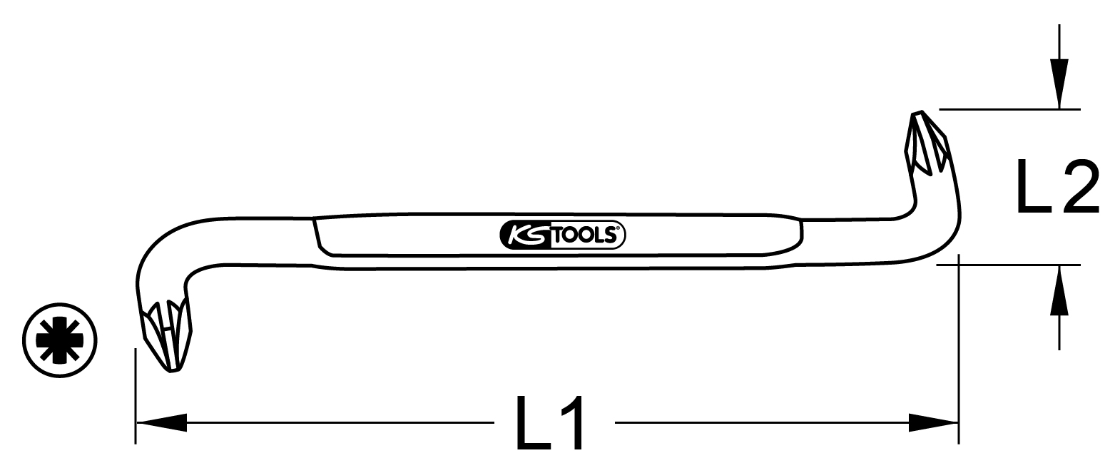 KS Tools Winkelschraubendreher