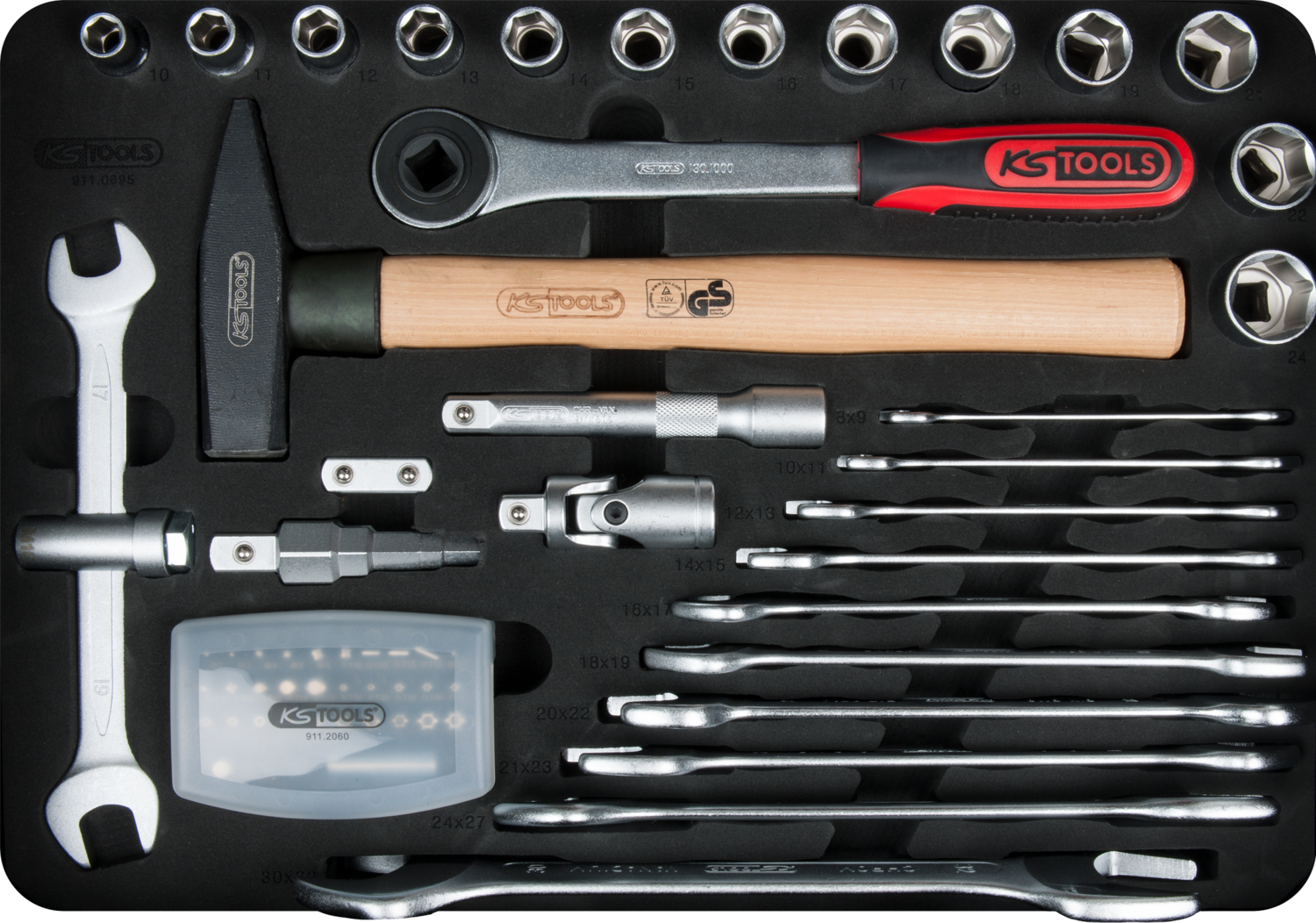 KS Tools 1/4"+1/2" Sanitär-Werkzeugkoffer, 95-tlg