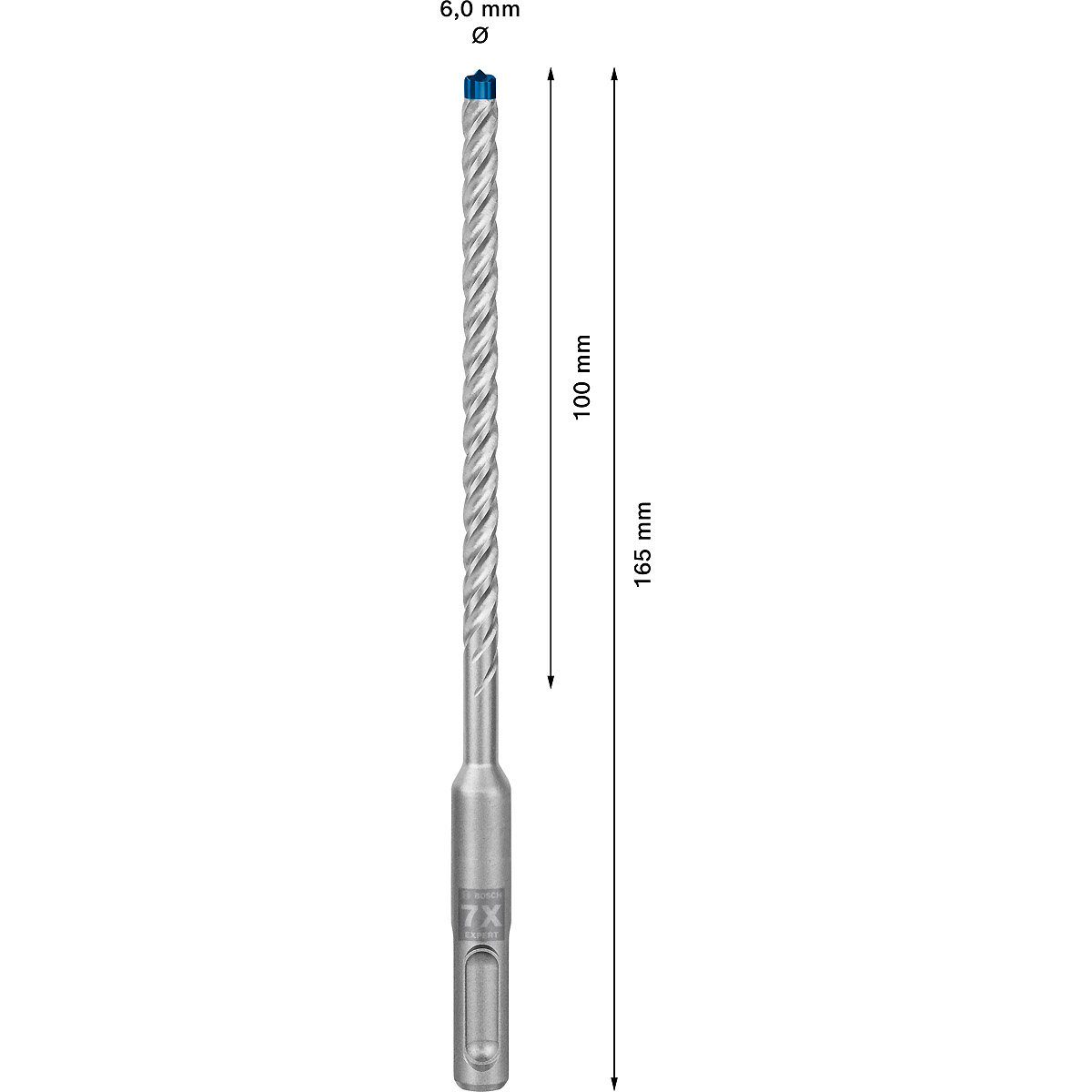 Bosch EXPERT SDS plus-7X Hammerbohrer, für Bohrhämmer ø 6 mm
