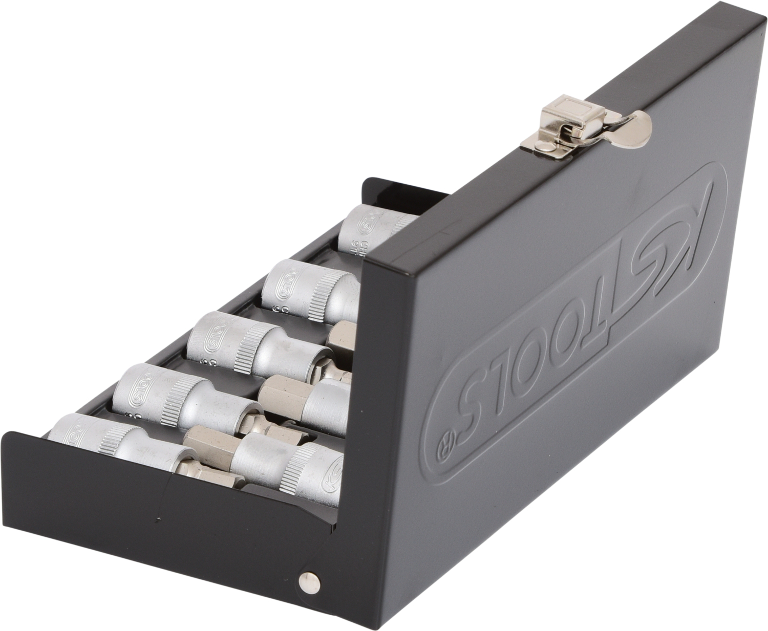 KS Tools 1/2" Bit-Stecknuss-Satz Innensechskant, kurz, 9-tlg
