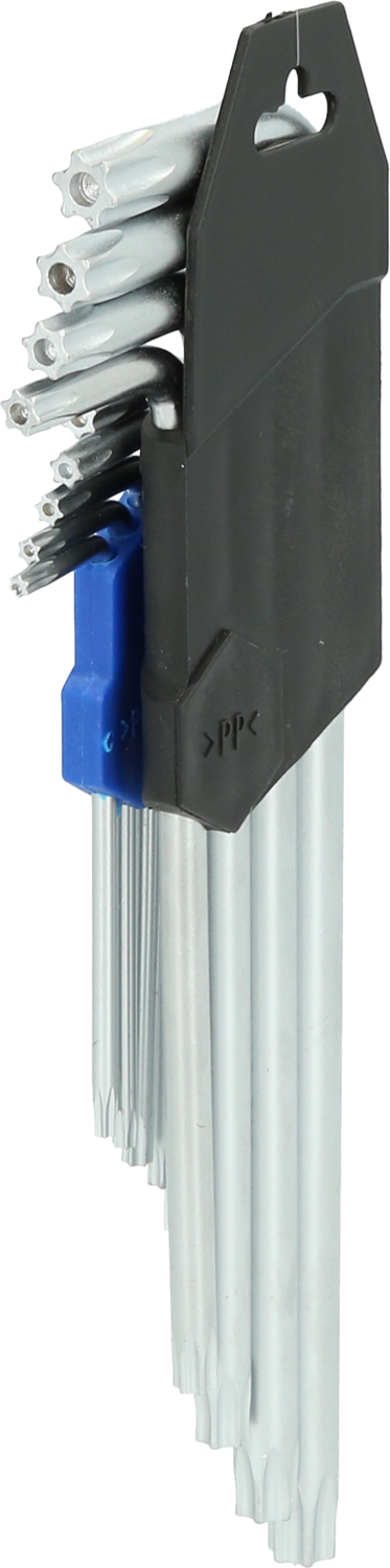 Brilliant Tools Winkelstiftschlüssel-Satz, 9-tlg, Torx-Profil, kurz - BT044009