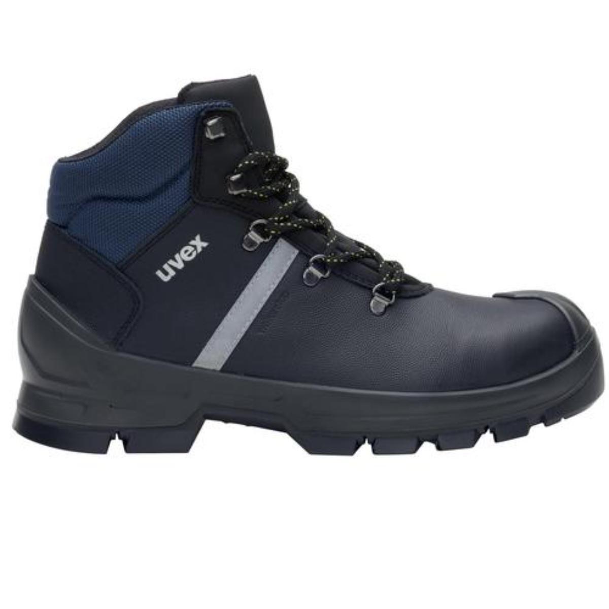 uvex 2 construction Sicherheitsschuh Stiefel S3, schwarz/blau