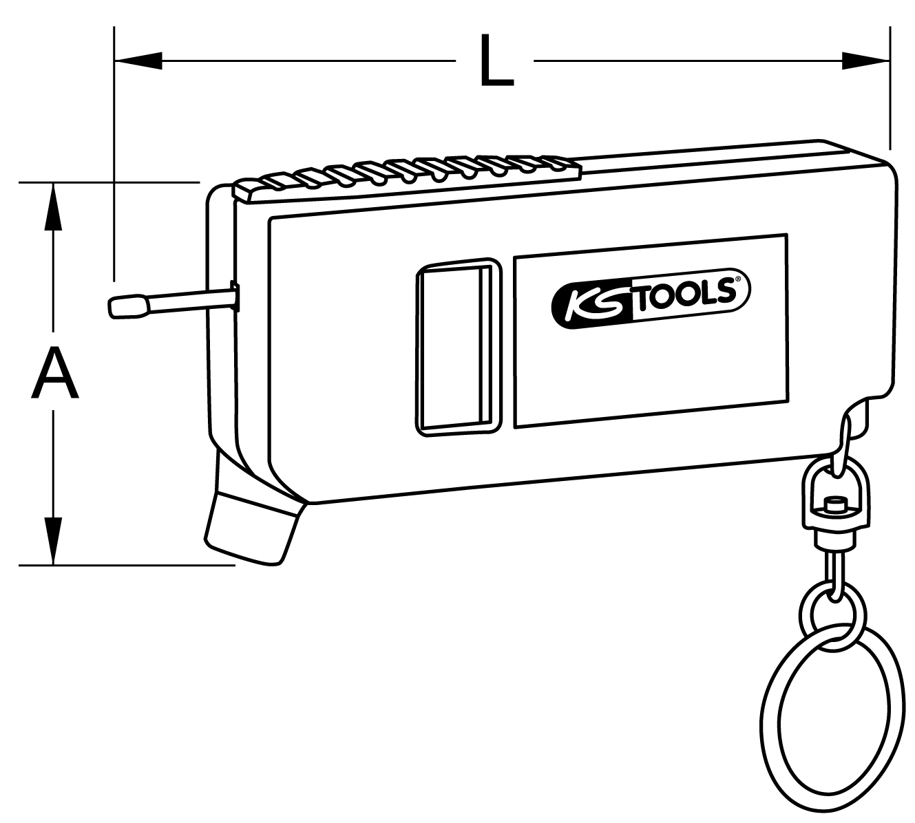KS Tools Digital Reifendruck- und Reifenprofil-Tiefenmesser