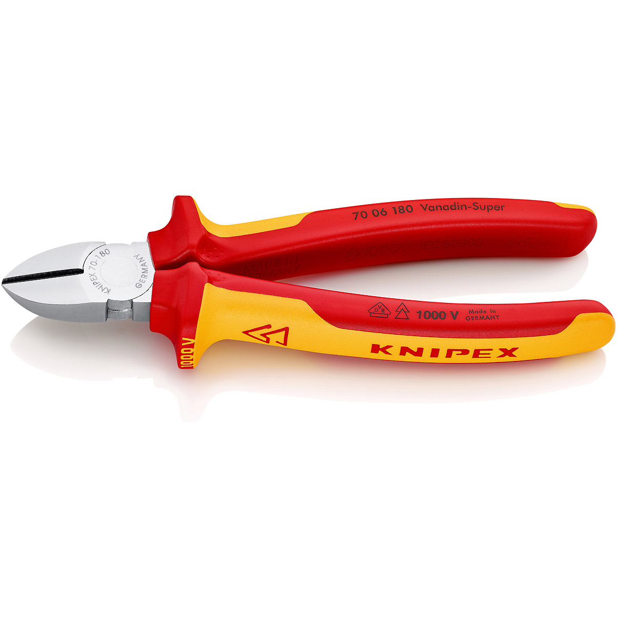 KNIPEX Seitenschneider isoliert, VDE-geprüft