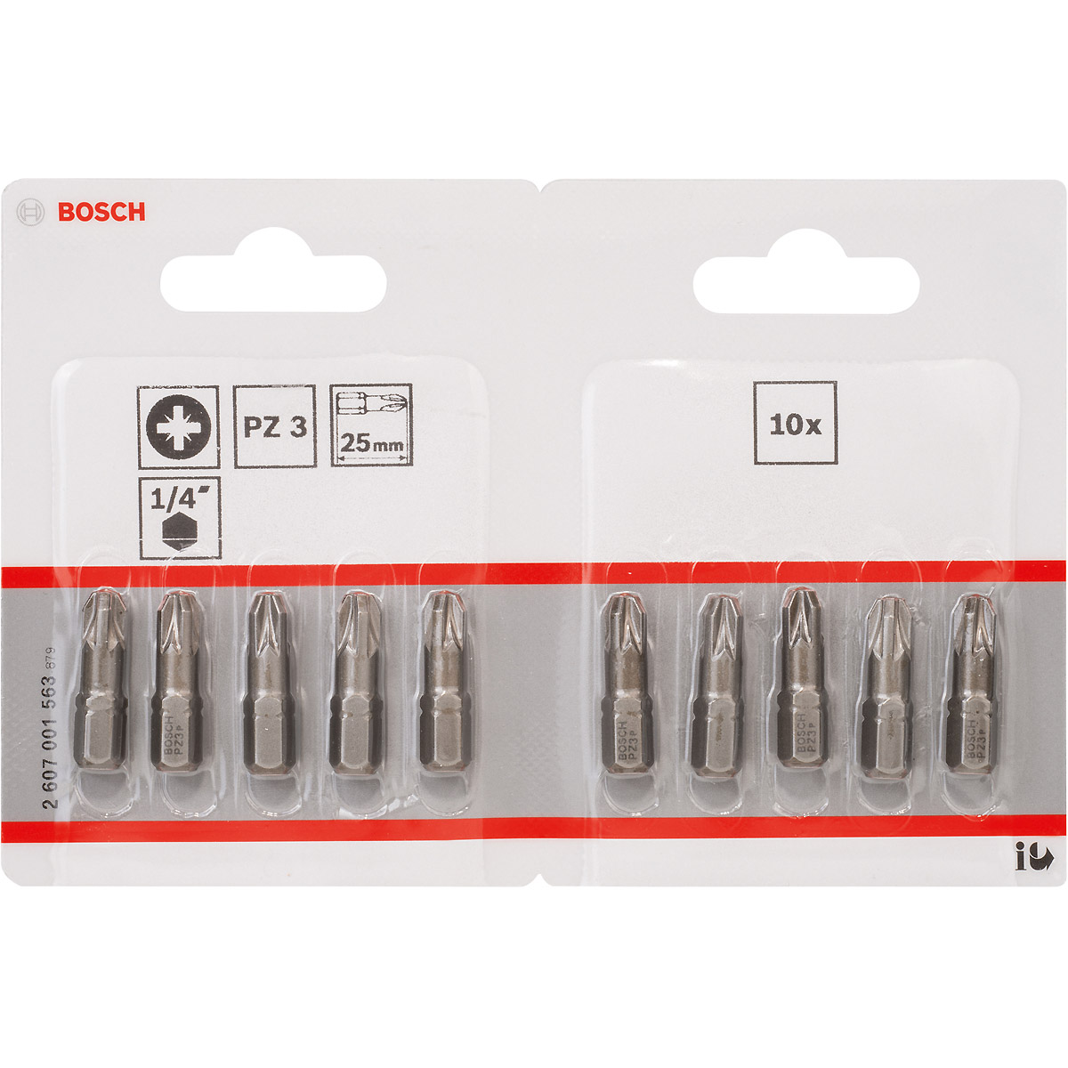 Bosch Schrauberbit Extra-Hart, Kreuzschlitz PZ3