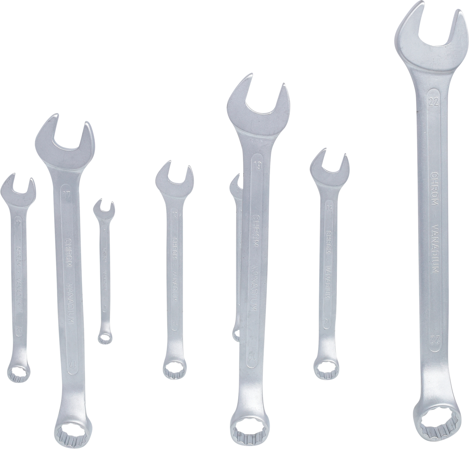 KS Tools Ringmaulschlüssel-Satz, 8-tlg gekröpft, 8-22mm