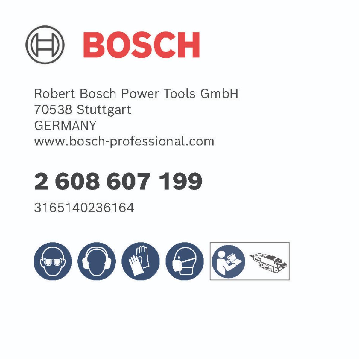 Bosch PRO X440 Schleifband, 100 x 690 mm, G40, 10-teiliges Set