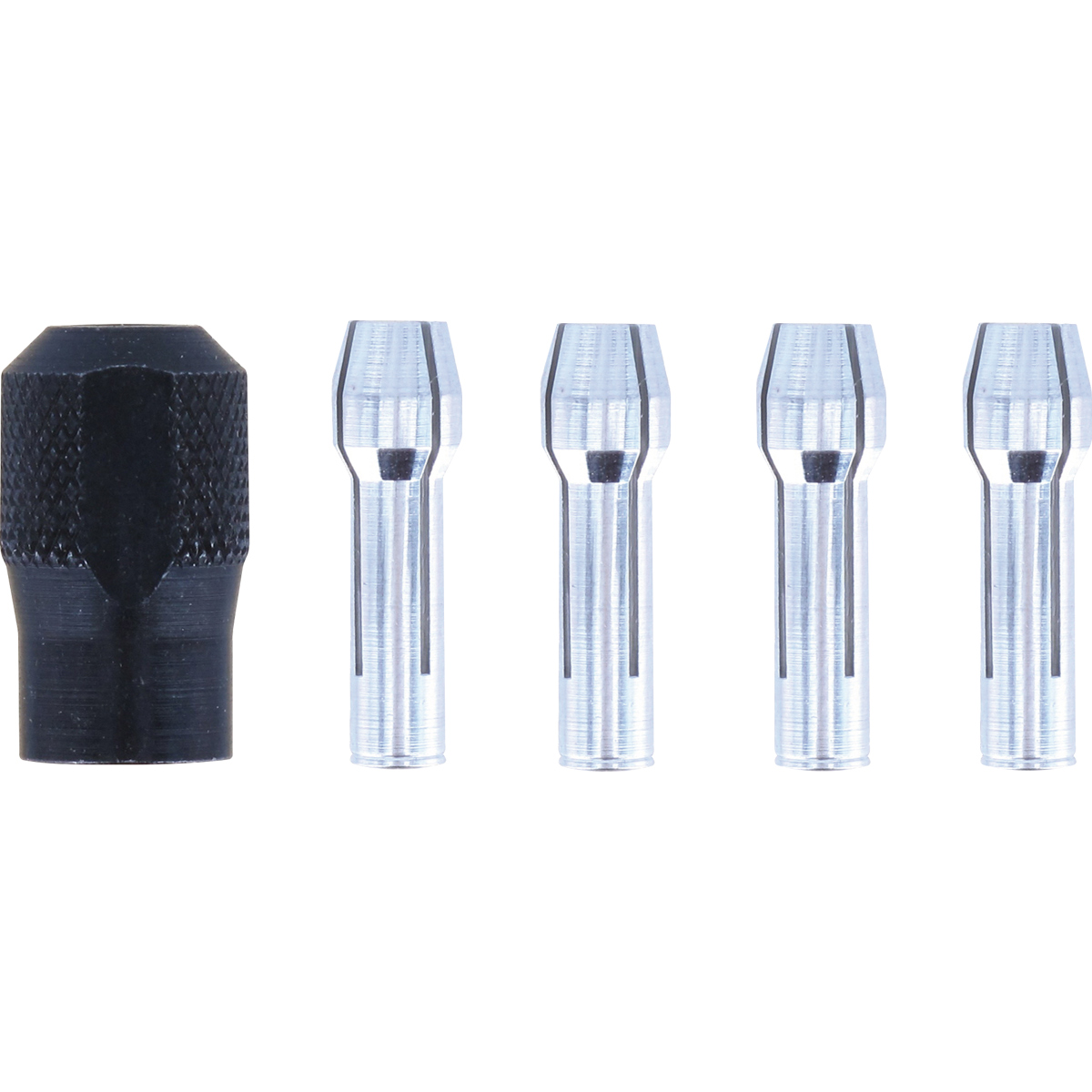 DREMEL 4485 Spannzangen-Set (Spannmutter, Spannzangen 0,8 / 1,6 / 2,4 / 3,2 mm) (5 Stück)