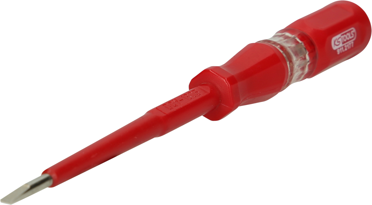 KS Tools Spannungsprüfer mit Schutzisolierung 100-500 V, 180mm