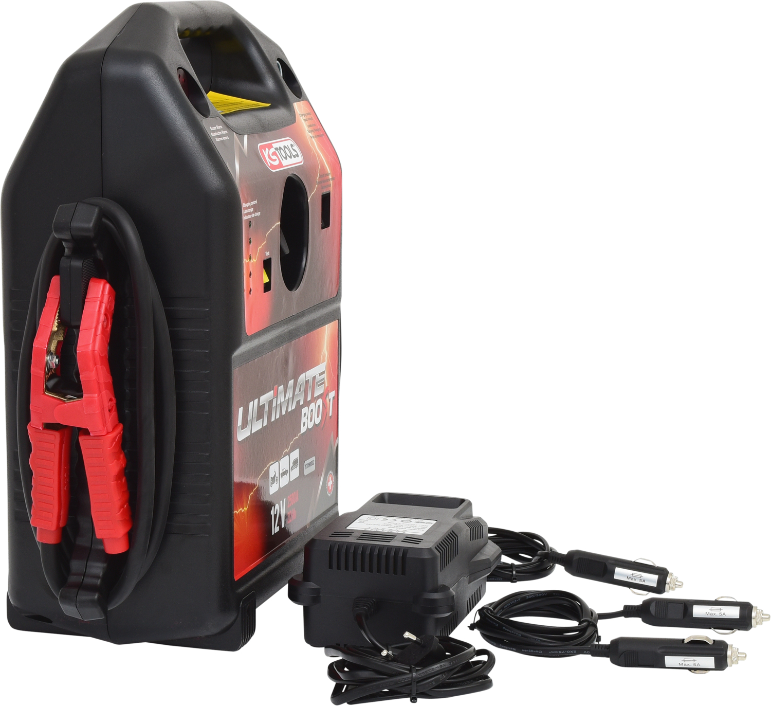 KS Tools 12 V Batterie-Booster, mobiles Starthilfegerät 850 A