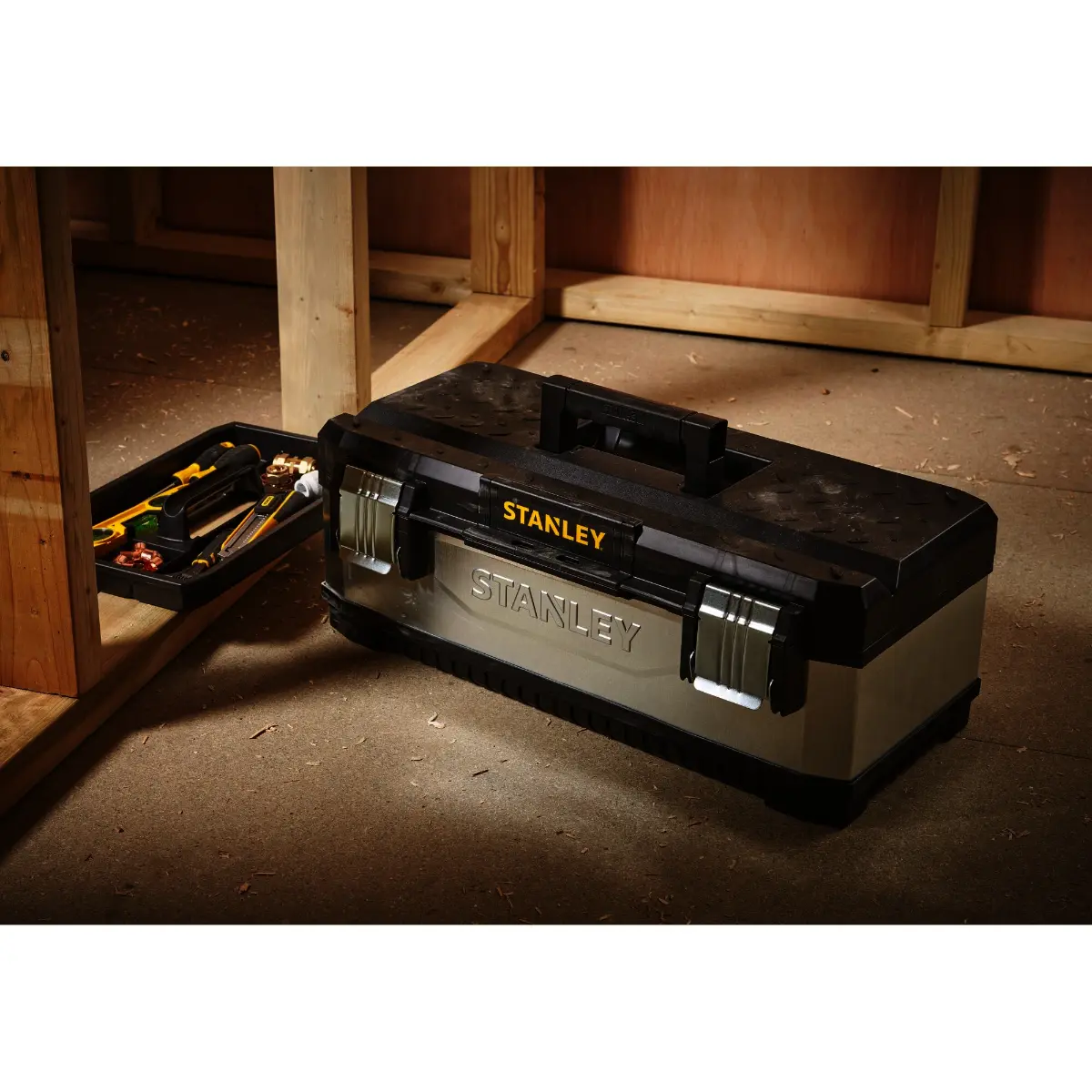 STANLEY Werkzeugbox 58,4x29,3x22,2cm 23Zoll herausnehmbare Trage