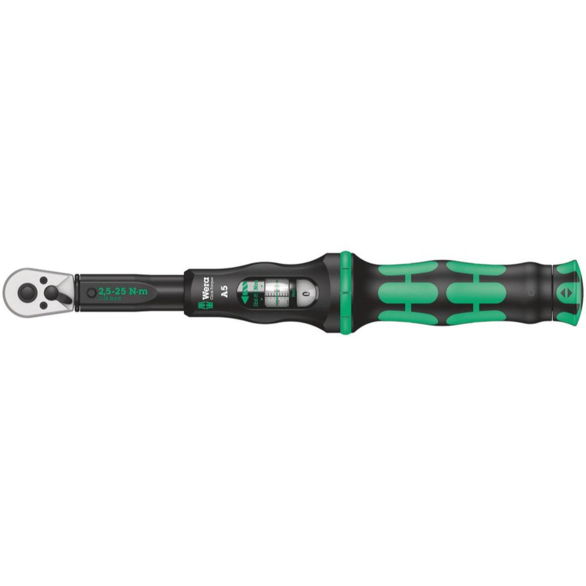 Wera Click-Torque A 5 Drehmomentschlüssel mit Umschaltknarre, 2,5-25 Nm
